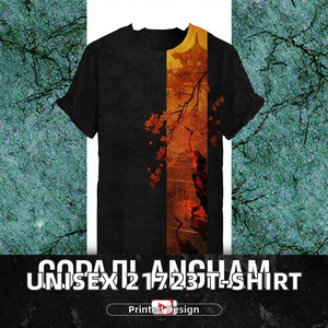 T-shirt long unisexe 100% coton, coupe ample et sportive, avec motif numérique imprimé vierge - Product Image 2