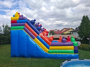 Castillo Inflable con Tobogán y Soplador, Bloques de Construcción Temáticos Coloridos para Parques, Ideal para Negocios y Hogar - Product Image 5