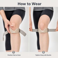 Sangle de genou de soutien rotulien, bande de genou pour tendon rotulien, pour tendinite, sauteurs, course à pied et sports