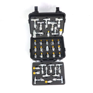 ชุดทดสอบแรงดันไฮดรอลิกเหล็กคุณภาพสูงสำหรับข้อต่ออะแดปเตอร์รถขุดและข้อต่อสายไฮดรอลิกทองเหลือง - Product Image 4