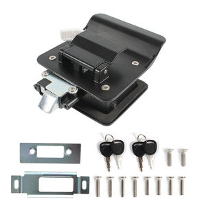 Serrure de porte réversible double face en alliage de zinc noir pour remorque, <span class=keywords><strong>camping</strong></span>-<span class=keywords><strong>car</strong></span> et caravane – <span class=keywords><strong>Prix</strong></span> usine - Product Image 2