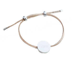 Pulsera de Acero Inoxidable al por Mayor, Cordón para Joyería, Disco Redondo en Blanco, Pulsera Personalizada con Dije de Moneda, Grabado para Hombre y Mujer - Product Image 3