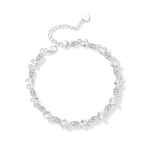 Bạc nuốt thời trang <span class=keywords><strong>Bangle</strong></span> Bracelet quà tặng cho cô ấy - Product Image 5
