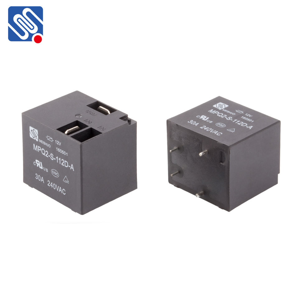 Meishuo MPQ2 T91 12v 24 Volt 5 Pin Protective PCB QC SPDT 12V TUV CQC 20A 30a 10A 240VAC Relay