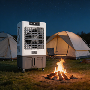 Enfriador de <span class=keywords><strong>Aire</strong></span> Evaporativo Portátil, <span class=keywords><strong>Ventilador</strong></span> de Enfriamiento por Agua de Bajo <span class=keywords><strong>Consumo</strong></span> para Restaurantes, Hoteles, Tiendas y Exteriores - Product Image 2