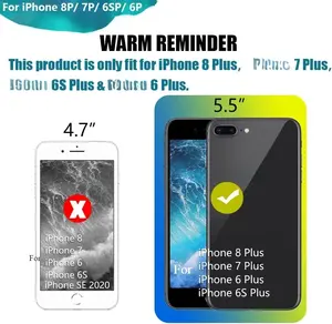 Funda Cargadora Delgada con Batería de 10000 mAh para <span class=keywords><strong>iPhone</strong></span> <span class=keywords><strong>8</strong></span> <span class=keywords><strong>Plus</strong></span>, 7, 6 <span class=keywords><strong>Plus</strong></span>, 6S <span class=keywords><strong>Plus</strong></span>, Cubierta de Carga Portátil, Banco de Energía, Batería de 5.5 Pulgadas - Product Image 3