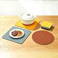 Tapis isolant thermique en silicone de qualité alimentaire, antidérapant, résistant aux hautes températures, support de casserole en nid d'abeille, protège les surfaces