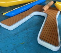 Offre Spéciale Drop Stitch PVC Gonflable Flottant Bateau Dock Plate-Forme Jet Ski Dock pour Piscine/Lac/Océan