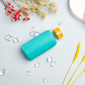 ขวดน้ำแก้วใสและมีสีสันขวดน้ำกีฬายิม - Product Image 2