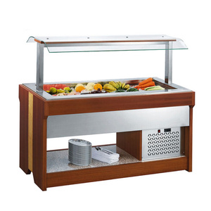 Equipo Refrigerado para Buffet de Hotel y Restaurante, Barra de Ensaladas Elevable de Mármol de 1830 mm - Product Image 3