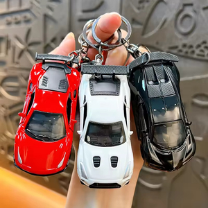 Ensemble de porte-clés modè<span class=keywords><strong>les</strong></span> de mini-voitures de sport, design avec <span class=keywords><strong>portes</strong></span> ouvrables, pendentifs de voiture de course, cadeaux originaux pour <span class=keywords><strong>les</strong></span> passionnés d'automobiles et <span class=keywords><strong>les</strong></span> garçons - Product Image 2