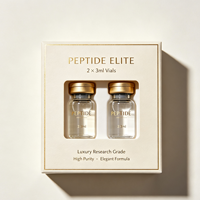 Boîte d'emballage personnalisée pour flacons de peptides de 3 ml, conteneur de stockage, boîte d'expédition, plateau en plastique blister avec étiquette