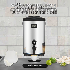 Distributeur de boissons chaudes/froides en acier inoxydable RRR 304 pour 50 personnes, café, thé, lait et cacao, 4 pièces - Product Image 2