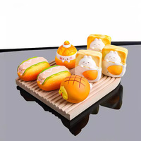 Mainan Squishy Roti Panggang Bentuk Asli PU Slow-Rebound - Mainan Penghilang Stres Bertema Makanan