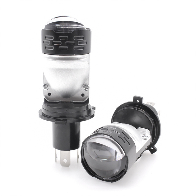 CAR-REFINE H4 Super Bright Projector H4 LED Headlights Lens Mini H4 100w/Pair 20000LM Car Bi Led Lens Luces Led Auto H4 Bulb