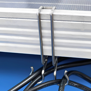 Abrazadera de Cable Solar de Acero Inoxidable 304, Clip de Fijación Lateral de Montaje Rápido para Instalación de Paneles Fotovoltaicos - Product Image 3