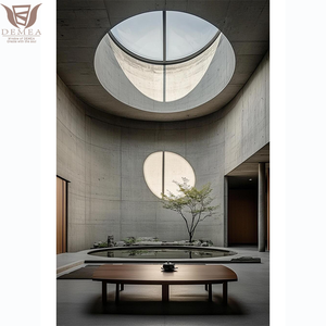 DEMEA Design moderne maison balcon lucarne électrique rétractable avec sauvegarde manuelle automatique grande fenêtre de toit en verre rond - Product Image 4