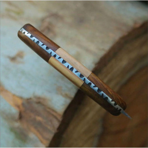 Cortador de Pizza Profesional LEGACY BLADES, Accesorio de Cocina, Acero de Damasco Afilado como una Navaja, Mango de Madera, Antideslizante y Sostenible - Product Image 2