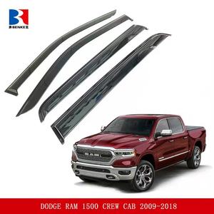 Déflecteurs de vitres latérales pour Dodge Ram 1500 Crew Cab 2009-2018, 4 pièces, pare-pluie, déflecteurs de ventilation latéraux, visières de ventilation - Product Image 2