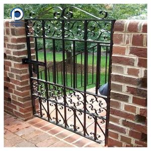 Porte de cour en <span class=keywords><strong>fer</strong></span> <span class=keywords><strong>forgé</strong></span> à <span class=keywords><strong>prix</strong></span> d'usine, <span class=keywords><strong>portail</strong></span> double, clôture de jardin, villa, porte électrique/manuelle - Product Image 6