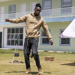 Luxury Winter Men's Pullover <b>Hoodie</b> Garment Dyed Polyester <b>Fleece</b> Ultra Quick Dry <b>Lined</b> OEM - Product Image 3