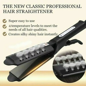 Plancha de pelo ajustable con temperatura de cuatro velocidades popular transfronteriza, placa de vapor, herramienta de peluquería para el hogar, rizador alisador - Product Image 4