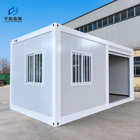 Maison conteneur modulaire préfabriquée sur mesure, cabine conteneur portable pour bureau, dortoir, camp, logement temporaire