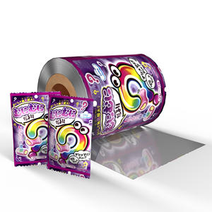 ฟิล์มพลาสติกยืดแบบม้วนสำหรับบรรจุภัณฑ์ซองแบบปิดผนึก 3 ด้าน ป้องกันความชื้น พิมพ์ลายตามสั่ง เกรดอาหาร สำหรับขนม คุกกี้ บะหมี่ - Product Image 2