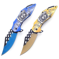 Couteau de survie de haute qualité, lame pliante, couteau de poche utilitaire