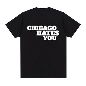 T-shirt à manches courtes en coton décontracté pour homme, style Chicago, esthétique hip-hop, inspiré du rappeur Chief Keef - Product Image 1