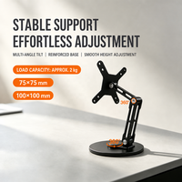 Support réglable en alliage d'aluminium pour moniteurs portables, compatible avec les moniteurs portables de 4 à 18,5 pouces