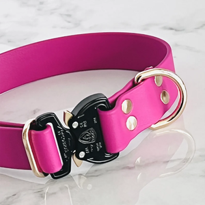 Collier de dressage de chien en PVC de qualité supérieure couleur unie collier de chien en PVC robuste sangle étanche fournitures pour animaux de compagnie - Product Image 6