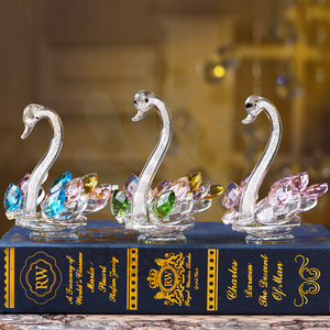 Decoraciones de cisnes de cristal, cristal artificial, regalo de San Valentín para decoración del hogar y dormitorio - Product Image 2