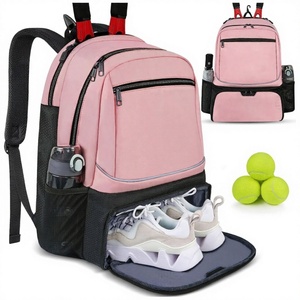 Sac à dos multifonctionnel de grande capacité pour raquettes de tennis et de badminton, étanche, pour sports de plein air, avec compartiment séparé pour chaussures - Product Image 1