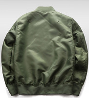 Blousons Bomber Homme Personnalisés Légers Coupe-Vent Manches Longues Fermeture Éclair Blousons Rembourrés Chauds