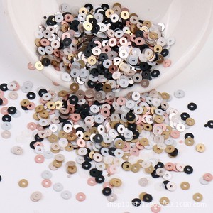 Cuentas Redondas de 2-4mm para Bordado Francés, Lentejuelas Mate de PVC, Accesorios Hechos a Mano para Prendas, Se Admiten Pedidos de Muestras en 7 Días - Product Image 4