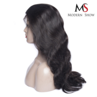 Perruque frontale complète HD en cheveux humains vierges brésiliens bruts de qualité supérieure, densité 180 %, avec dentelle transparente, pour femmes noires