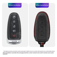 Pour Ford F150 Raptor Mustang Explorer Mondeo Fusion, étui de protection pour clé de voiture en cuir suédé tridimensionnel, fabriqué en Chine