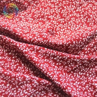Tissu extensible quadridirectionnel à imprimé feuillage végétal pour vêtements