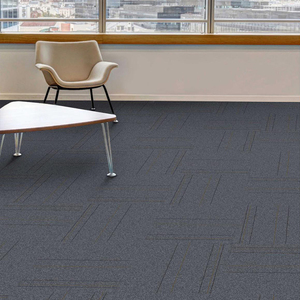 商業用モダンぬいぐるみフロアオフィスカーペットタイル50x50環境にやさしいポリプロピレンバッキングスクエアカーペットタイル - Product Image 3