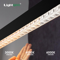 Nouvelle arrivée, luminaire linéaire en cristal architectural LED, connexion sans soudure, 110 lm/W, 3 CCT réglables, luminaire suspendu pour escalier, design exquis
