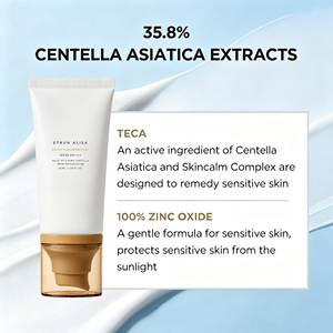 ETRUN ALISA OEM Madagascar Centella Lozione <span class=keywords><strong>Solare</strong></span> Minerale Lenitiva SPF50 Air-Fit Texture Leggera Senza Oli Protezione UV <span class=keywords><strong>Crema</strong></span> <span class=keywords><strong>Solare</strong></span> <span class=keywords><strong>Viso</strong></span> - Product Image 3