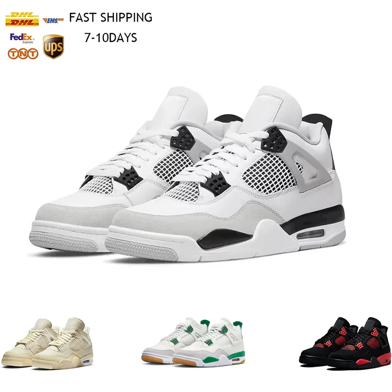 With Box Stock X Basketball Shoes 4soff Desert Moss White Oreo Black Cat Bred Mens Sports Sneaker Designer Trainers