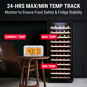 Thermopro tp110 LCD hiển thị kỹ thuật số không thấm nước tủ đông tủ lạnh Nhiệt kế với móc kỹ thuật số tủ lạnh nhiệt kế - Product Image 4