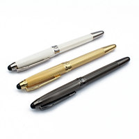 Stylos à bille en métal haut de gamme en laiton plaqué or CNC avec logo personnalisé Stylos à bille en métal doré en laiton fantaisie pour l'écriture Marque personnalisée disponible
