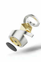 Gyroscope lévitant anti-stress en forme de brique d'or, jouet décoratif de bureau viral, best-seller TikTok sur sites indépendants