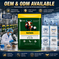 SAIK RED BULLS Additif d'engraissement pour bovins et ovins, complément alimentaire haute efficacité pour la prise de poids, enzymes de qualité alimentaire favorisant la croissance