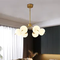 Nordic LED Kronleuchter für Esszimmer Küchen bar Moderne einfache Streifen Decke Pendel leuchte Weiß Spotlight Design Hängelampen