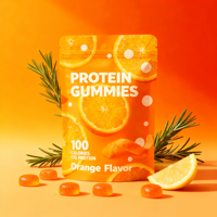 Gummies Protéinés au Whey avec Collagène, Riches en Protéines, Sans Sucre, Marque Privée, OEM Personnalisé pour le Soutien Musculaire et Sportif