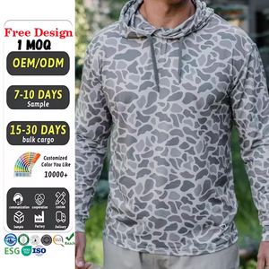 Camiseta de Pesca de Manga Larga con Protección Solar UPF 50 Personalizada, Secado Rápido, Transpirable, <span class=keywords><strong>El</strong></span>ástica, Camiseta de <span class=keywords><strong>Caza</strong></span> con Camuflaje, Camiseta de Pesca de Manga Corta - Product Image 1